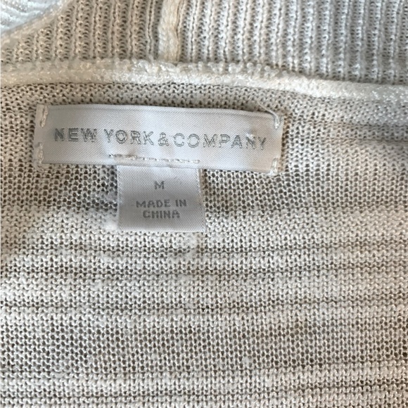 New York & Company Boho Waterfall Sweater Kimono Duster Women Medium - Picture 3 of 6